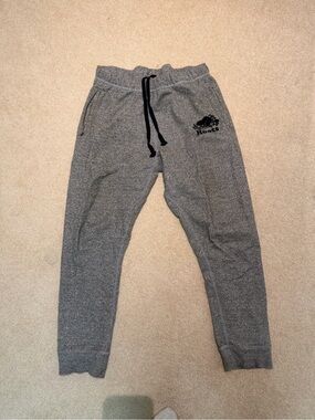 Roots Men Grey Jogger Pants with Drawstring